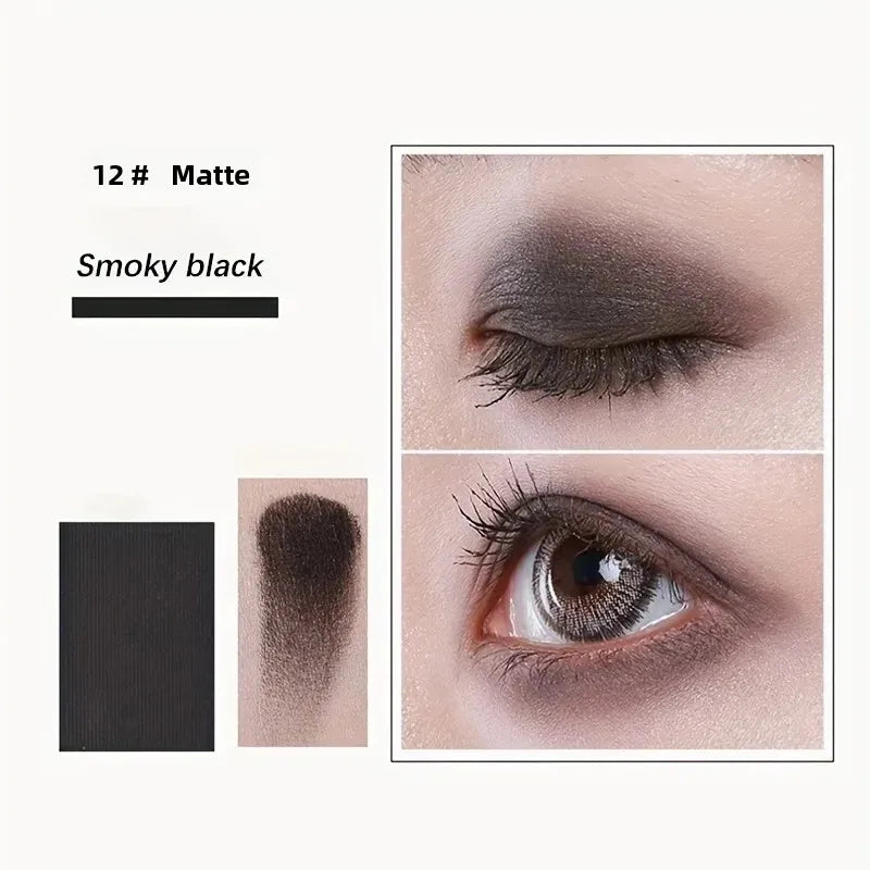 Professional 12 Colors Eyeshadow Palette Natural Shimmer Matte Nudes Cosmetic Eye Makeup Plate for Makeup Artists Qme