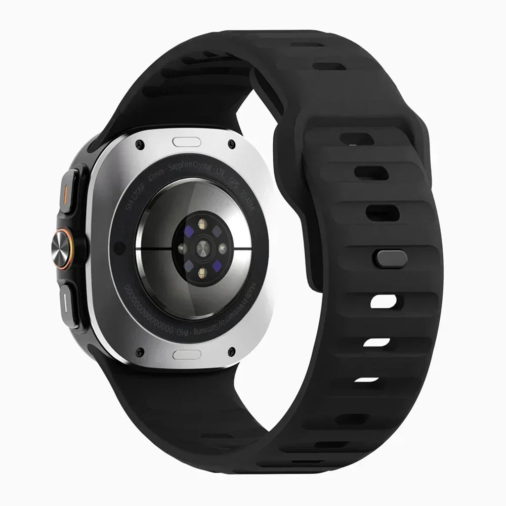No Gaps Silicone Sport Strap For Samsung Galaxy Watch Ultra 47mm Band For Watch Ultra Replacement Bracelet Watchband Qme