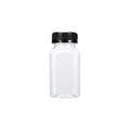 Multi-capacity Disposable Square Plastic Clear Beverage Bottle with Lid Picnic Juice Bottle Multipropose Durable Storage Jars Qme B One Size