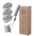 Kitchen Cleaning Brush 2 In 1 Long Handle Cleaing Brush with Removable Brush Sponge Dispenser Dishwashing Brush Kitchen Tools Qme 04