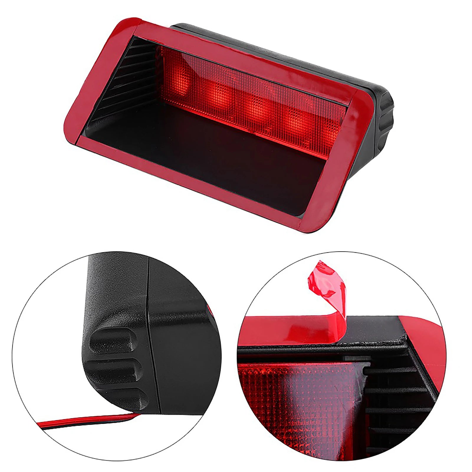 5 LED 12V Car High Mount Rear Third 3rd Brake Stop Tail Light Lamp Red Brake Light Third Stop Light Third Brake Light Qme
