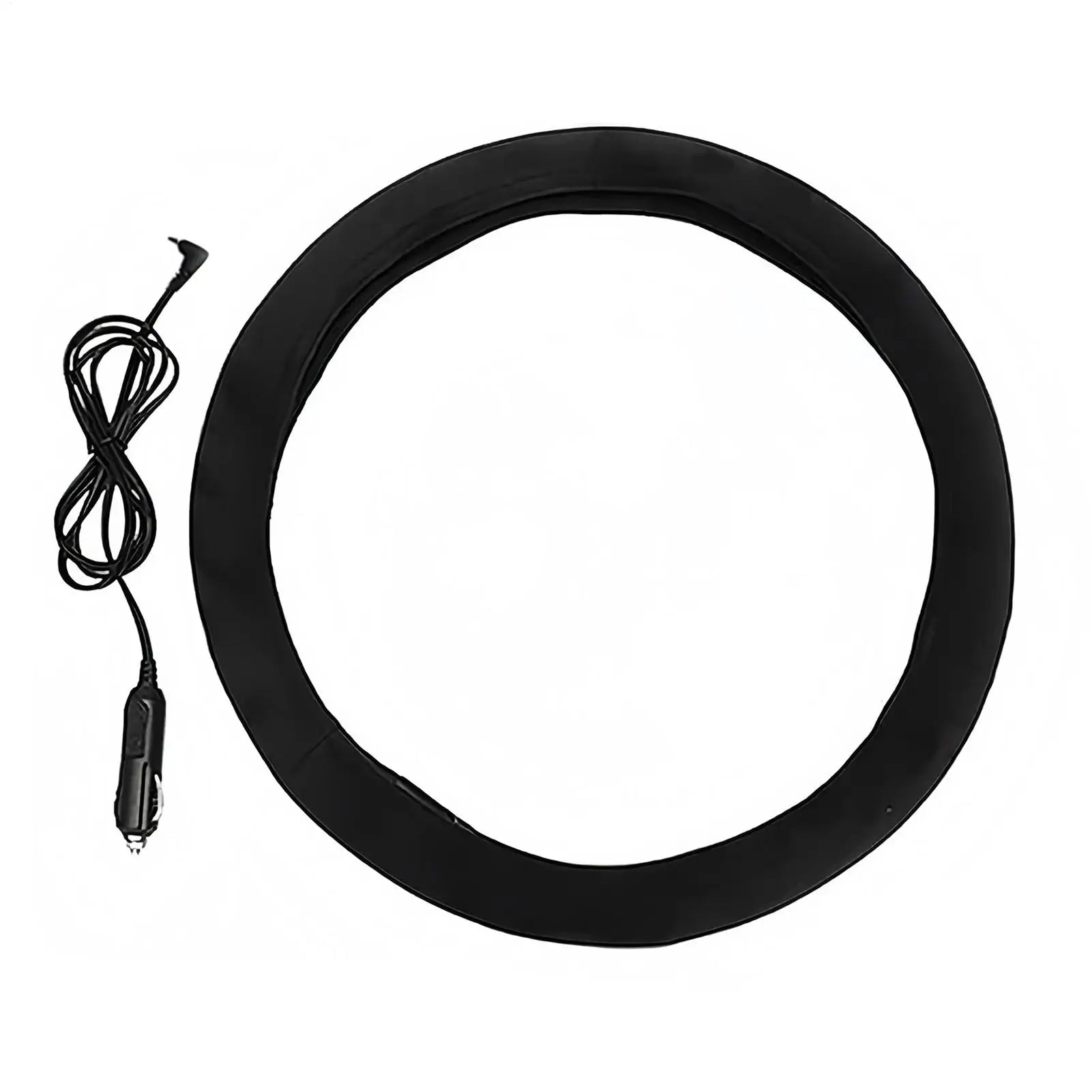 12V Universal Car Steering Wheel Heater Cover Quick Warm in 3 Mins Anti-Slip Heated Cover for Winter for Driving Comfort Qme
