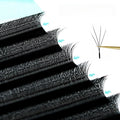 NATUHANA Camellia Premade Fans Eyelash Extensions 3D 4D 5D W-shape Qme 4D W Camellia C 0.07mm|8mm