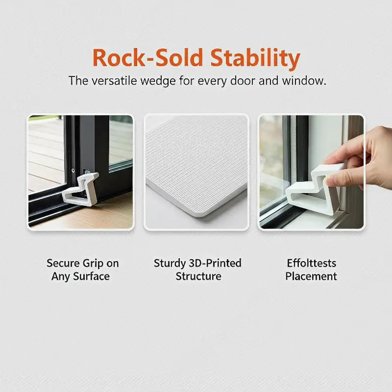 Waterproof Heavy Duty Door Stopper Non Slip Rubber Wedge Home Office Qme