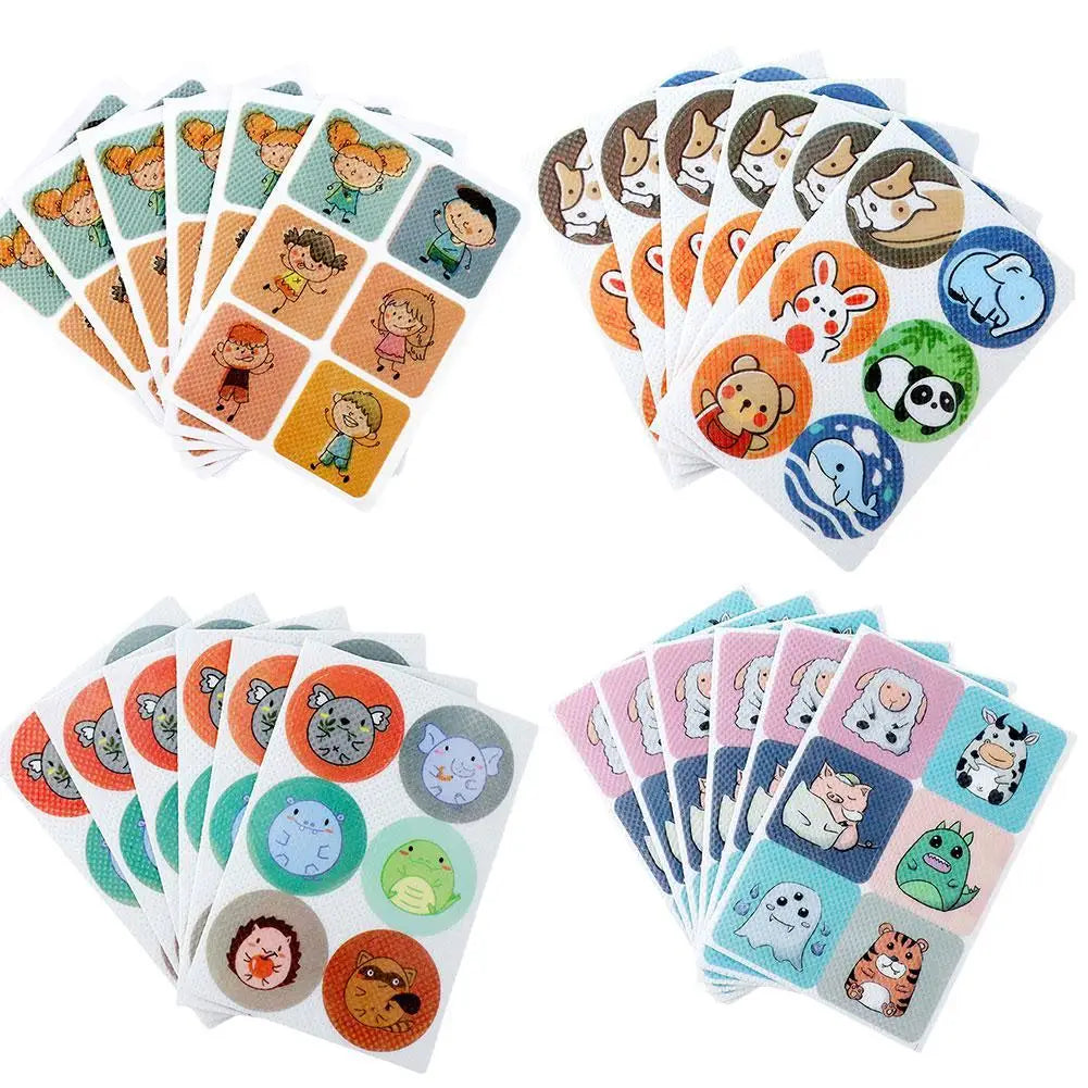 36/144Pcs Baby Mosquito Repellent Stickers Cartoon Patch Non-Toxic Natural Essential Oil Insect Bug Protector for Infants Toddl Qme