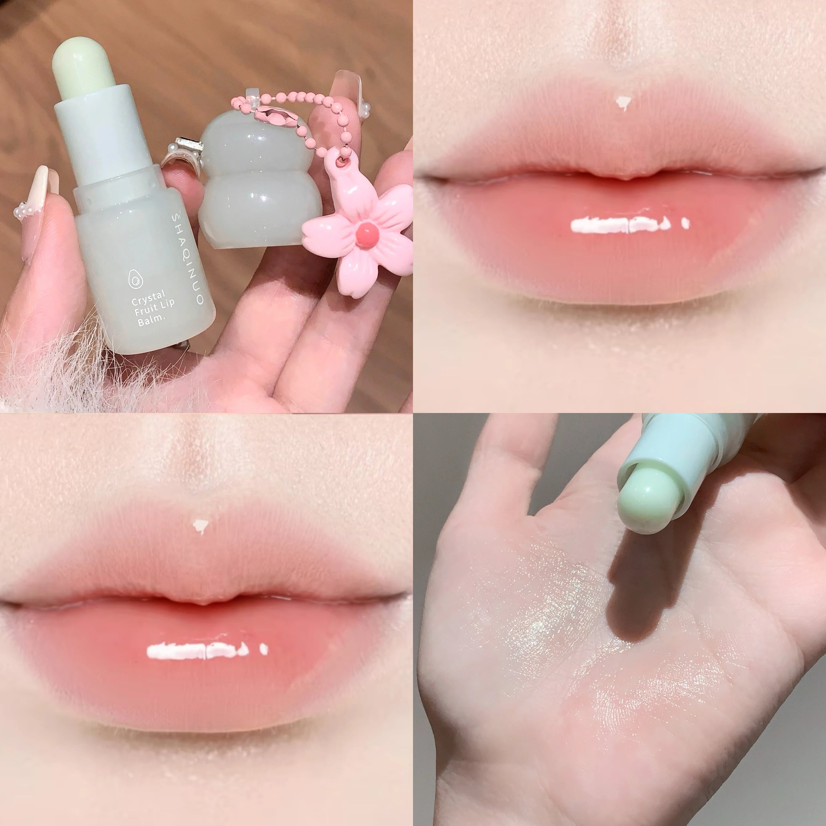 Hydrating Fruit Lip Balm Pendant Tinted Moisturizing Care Fall Winter Qme S9052-04