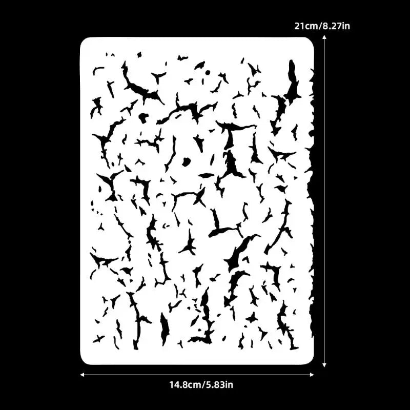 DIY Scrapbooking Reusable Bird Pattern Stencil Card Making Crafts Qme A1