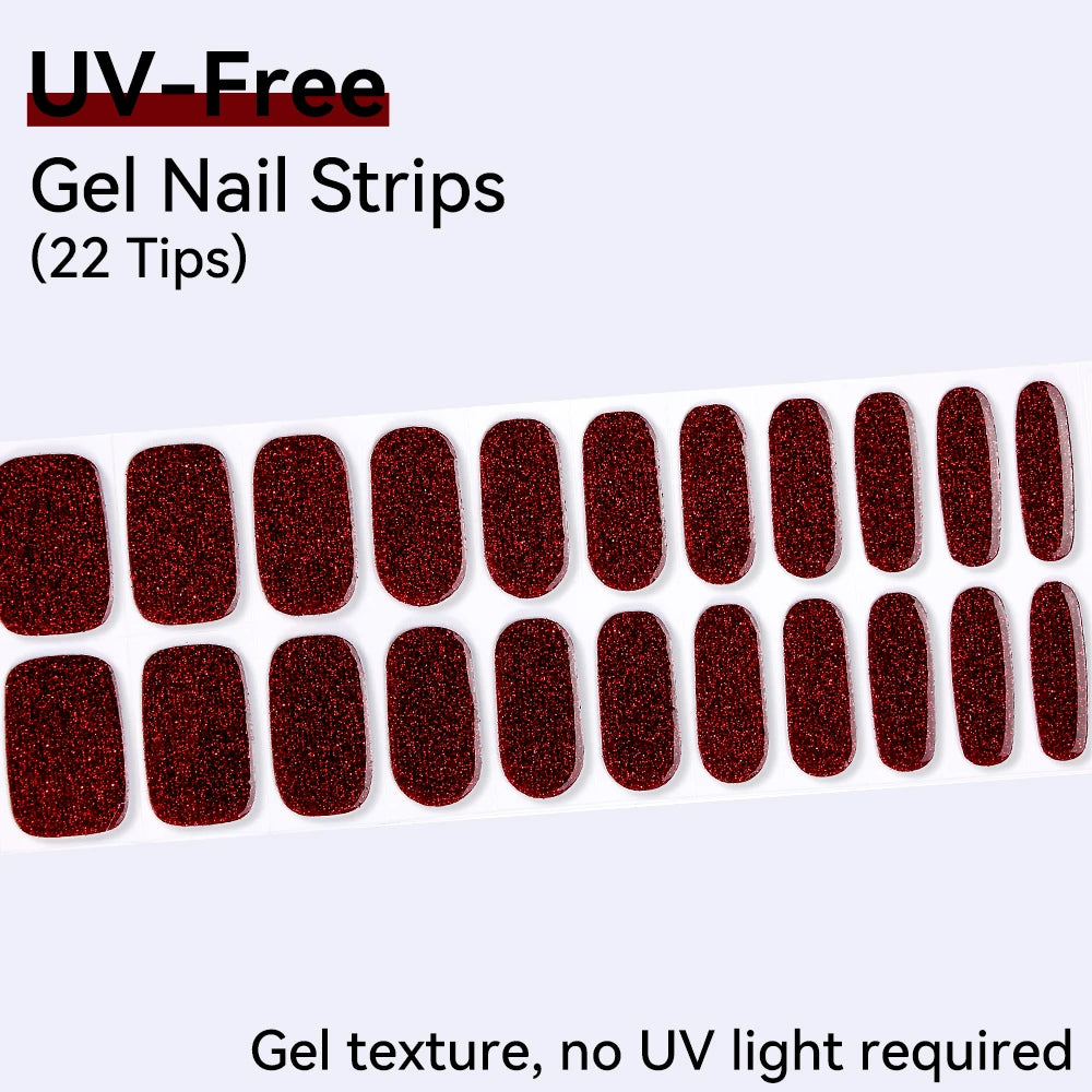 22Tips Full Cover Nail Stickers Valentine's Day Love Polish Sticker Qme BSA-0303