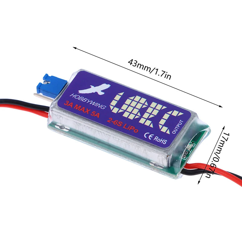 Full Shielding Antijamming Switching Regulator 5V 6V HOBBYWING RC Qme one size