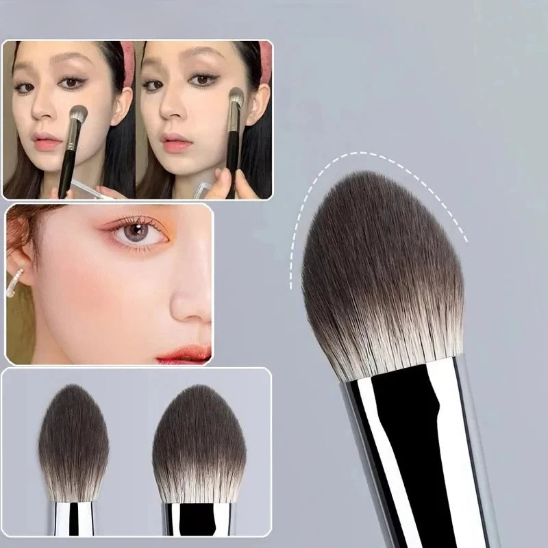 1/2Pcs Peach Heart Blusher Brush Tapered Highlighter Makeup Brushes Contour Make Up Brush Tools for Powder/Cream/Liquid Blush Qme