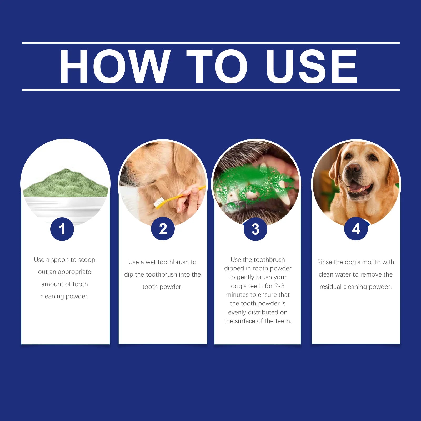 Pet Dental Cleaning Powder Eliminates Oral Odors Remover Dog Teeth Plaque Reduces Calculus Tooth Cleaning Powder For Cat And Dog Qme