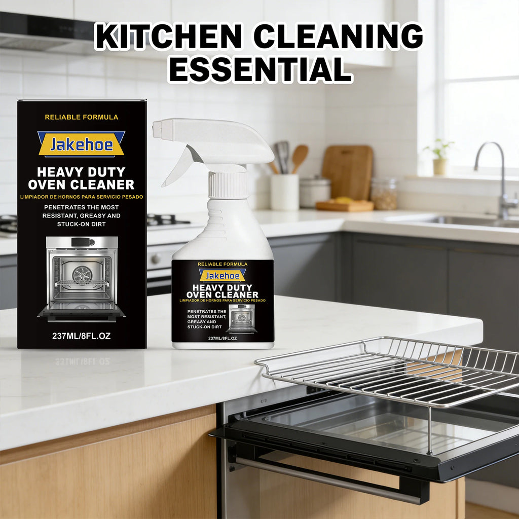 JAKEHOE Heavy Duty Oven Cleaner Removing Food Residues Decompose Stubborn Oil Stains Freshing Kitchen Oil Stains Cleaning Spray Qme
