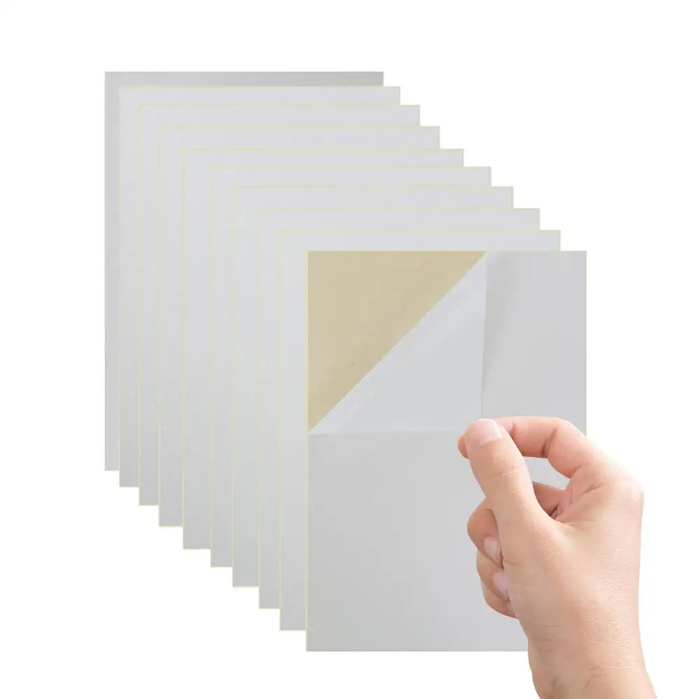 Self Adhesive Felt Sheets 10pcs Solid Color Sticky Felt in A4 Size Peel and Stick Felt Sheets Soft Felt Fabric Sheets Stick Qme White China Mainland