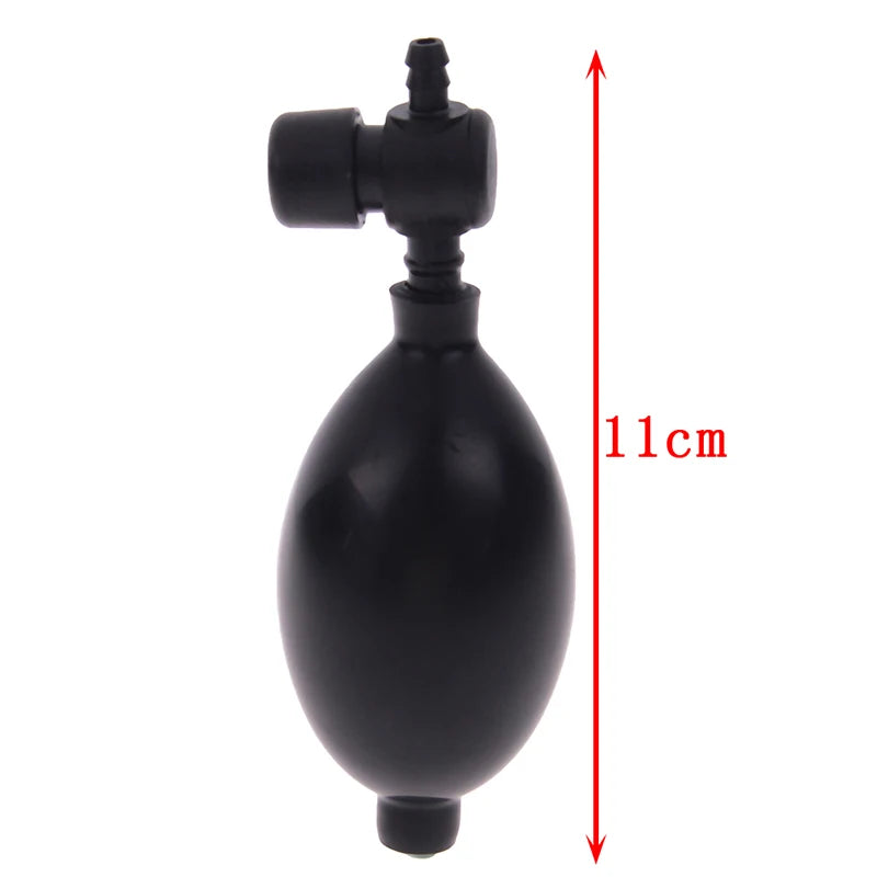Black Rubber Blood Pressure Sphygmometer Adjustable Pump Bulb Valve Qme onesize