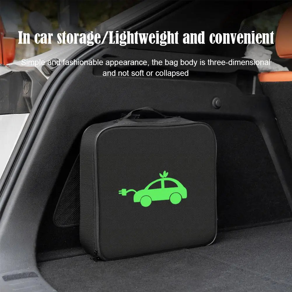 NEW EV Cable Organizer Bag Electric Car Charger Box Charging Organizer Jumper Cable Bag Electric Vehicle Charging Cable Case Qme