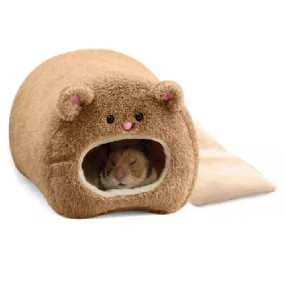 Hamster Supplies, Cotton Nest, Golden Bear, Squirrel, Rabbit, Winter Warmth, Small Pet Nest Qme Brown