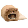 Hamster Supplies, Cotton Nest, Golden Bear, Squirrel, Rabbit, Winter Warmth, Small Pet Nest Qme Brown