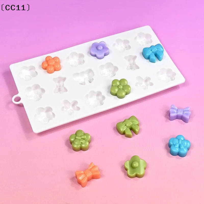 18 Cell Cylindrical Concave Mousse Cake Mold Silicone Chocolate Qme Default Title