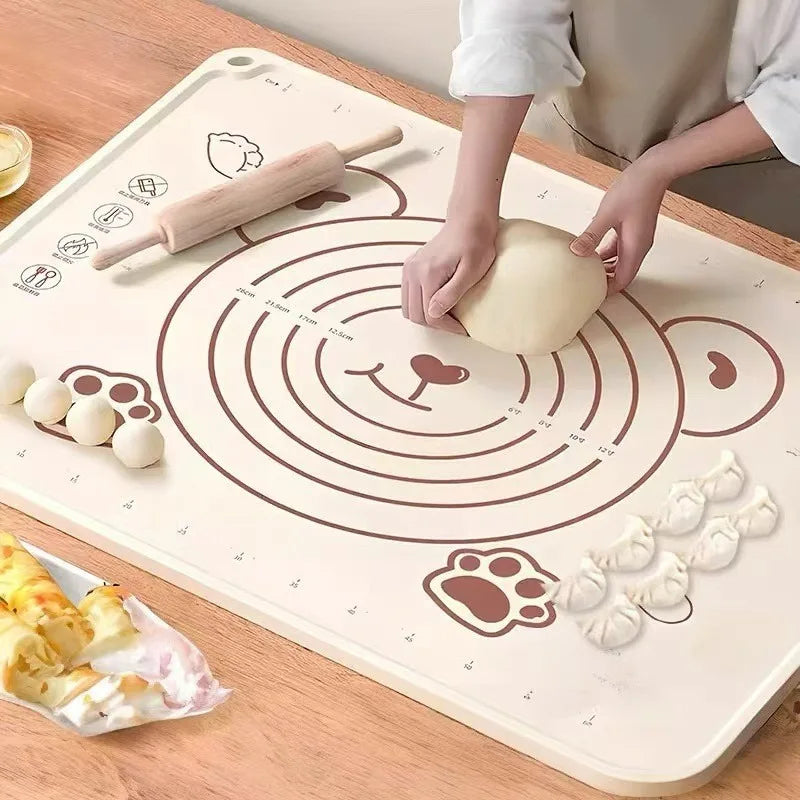 70 Silicone Pad Baking Mat Sheet Kneading Dough Kitchen Rolling Pizza Qme
