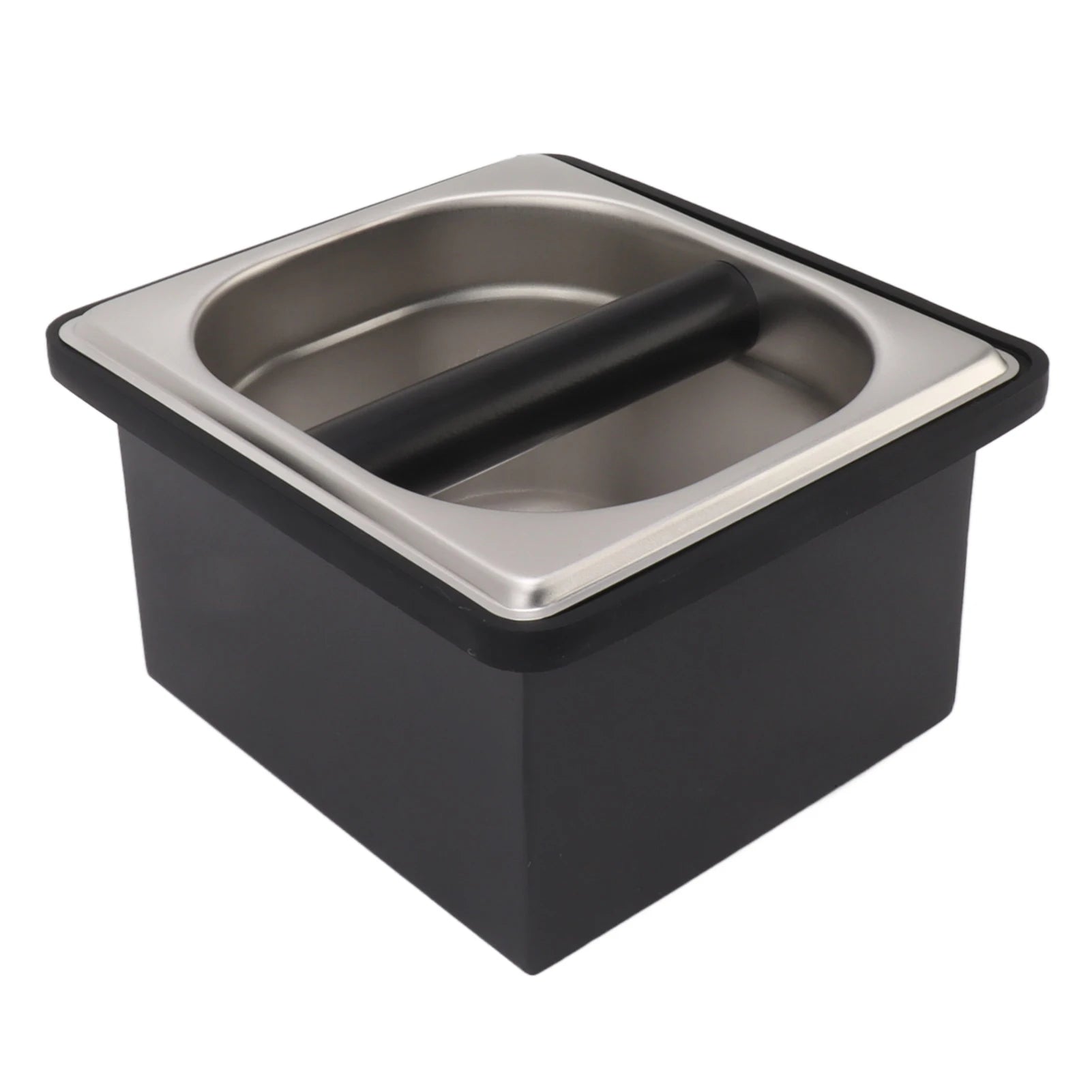 Coffee Knock Box Espresso Dump Bin for Barista Coffee Grind Anti-slip Espresso Dump Bin Grind Waste Bin Coffee Grounds Bucket Qme FC-35