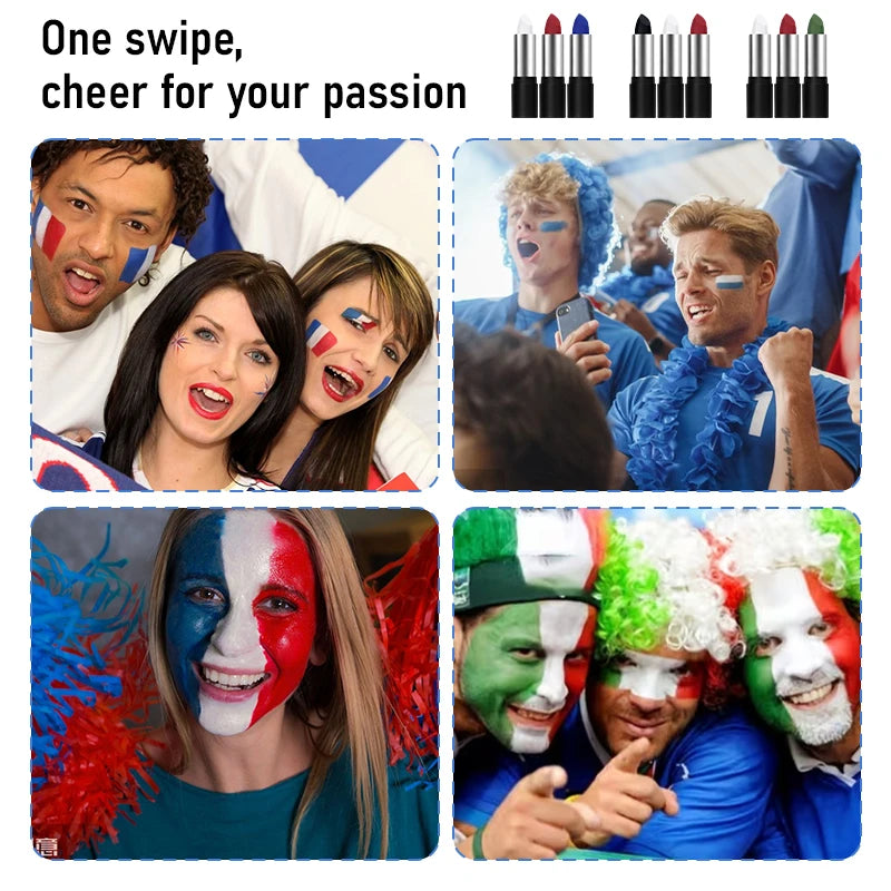 Oil Face Paint Stick Tube Body Sports Fans Football Matches Cosplay Qme