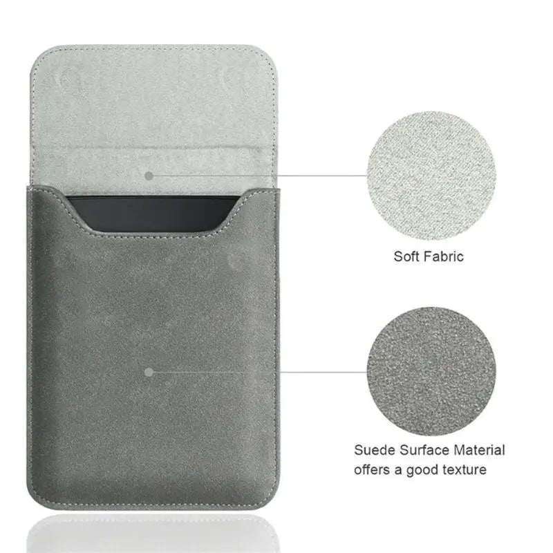 Matte Frosted Carrying Sleeve Magnetic Closure Soft Lining Dustproof Qme