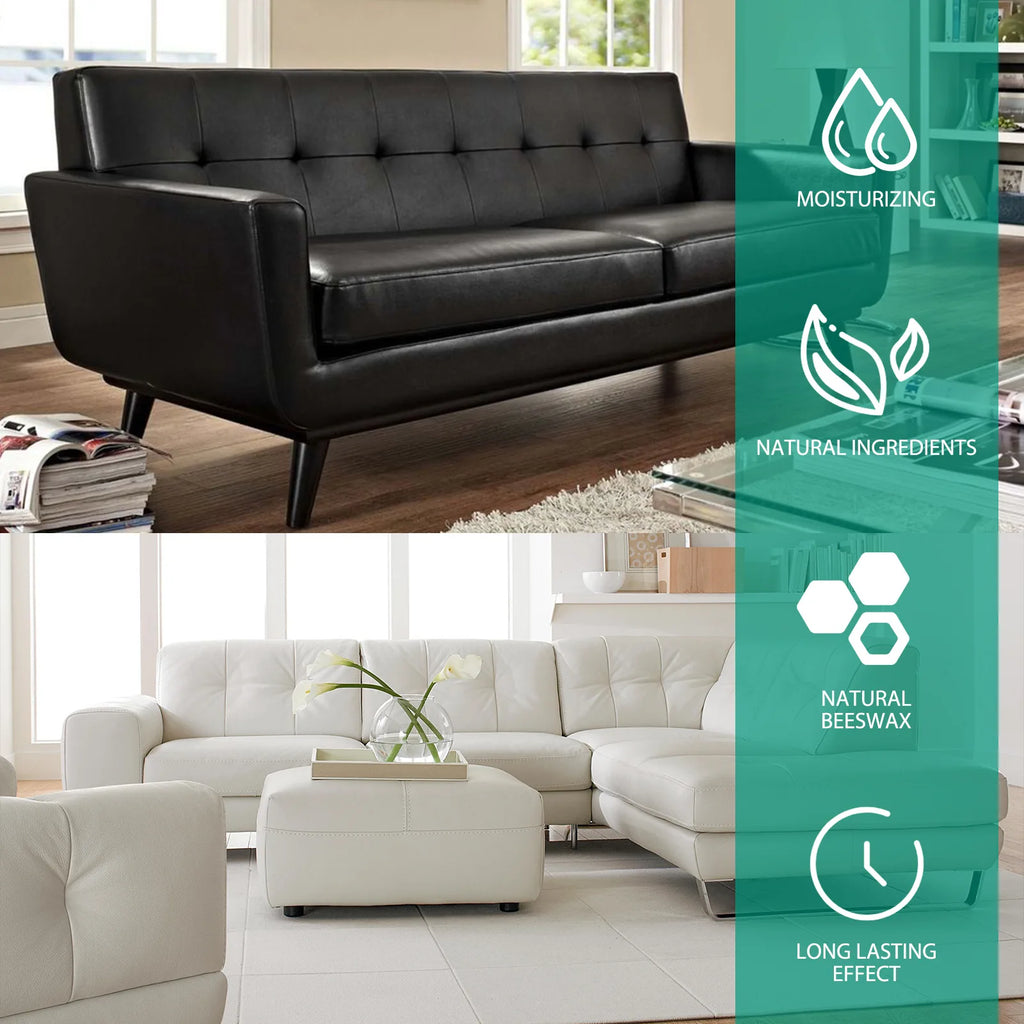 Leather Sofa Repair Cream - Scratch Crack Paint Removal Polishing Decontamination Maintenance Refurbishment Care Wax for Sofas Qme
