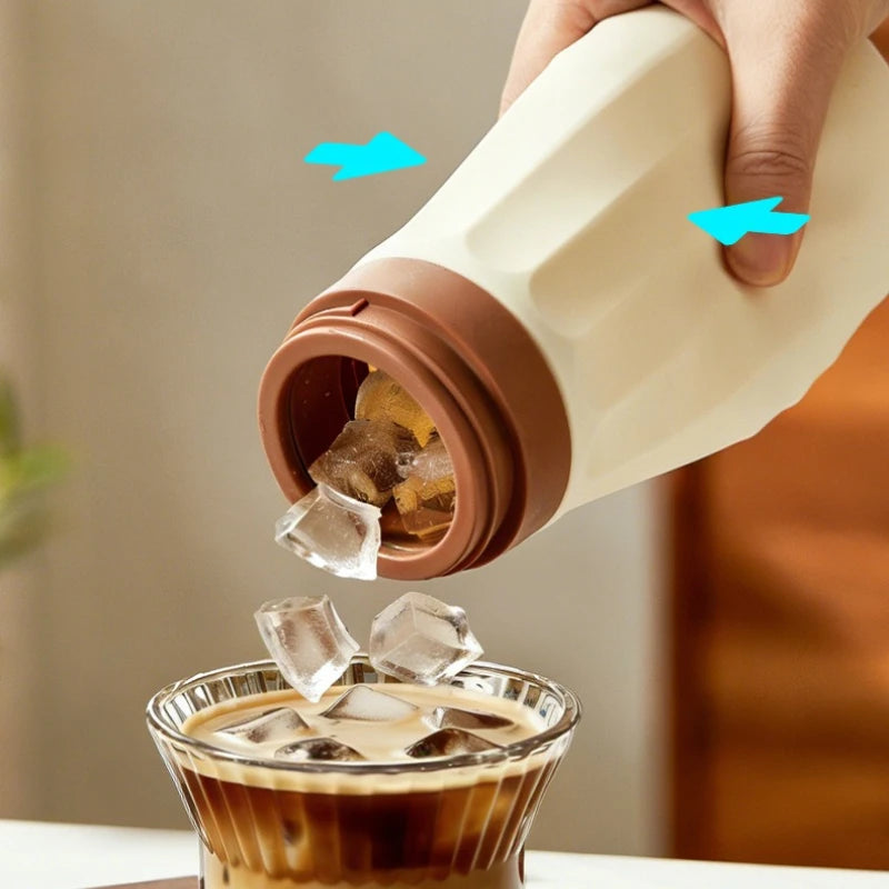 Food Grade Silicone Ice Cube Tray Reusable Cold Drink Cup Easy Qme