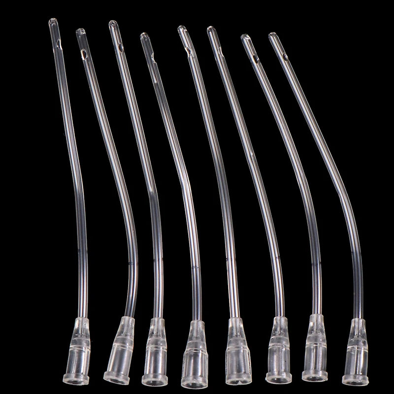 9/10Pcs Parrot Bird Feeding Dropper Hose Small Pet Feeder Needle Tube Liquid Injection Hose Spoon Kits Qme 8cm tube 10pcs