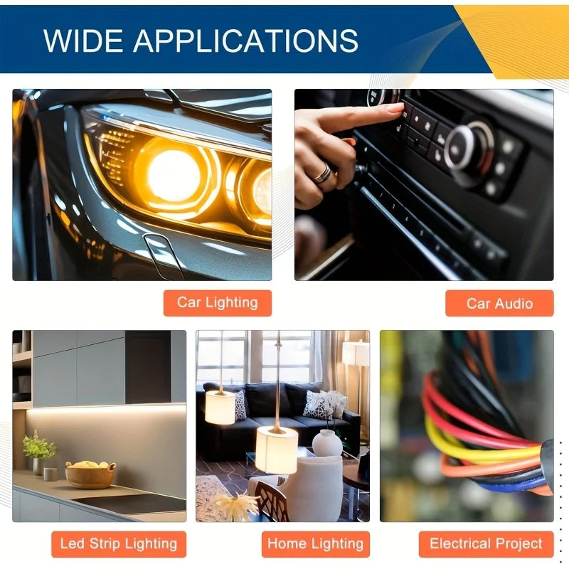 Electric Wire Connector No Stripping Quick Cable Connectors Detachable Automotive Terminal Connector LED Cable Buckle Connector Qme