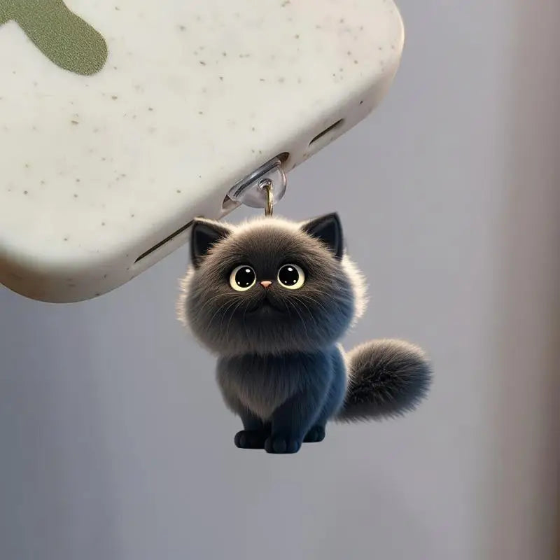 Acrylic Flat Animal 2D Dust Plug Pendant Iphone Type-c Connectors Qme iPhone E