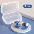 Soft Silicone Earplugs Waterproof Noise Cancelling Comfortable Qme Blue