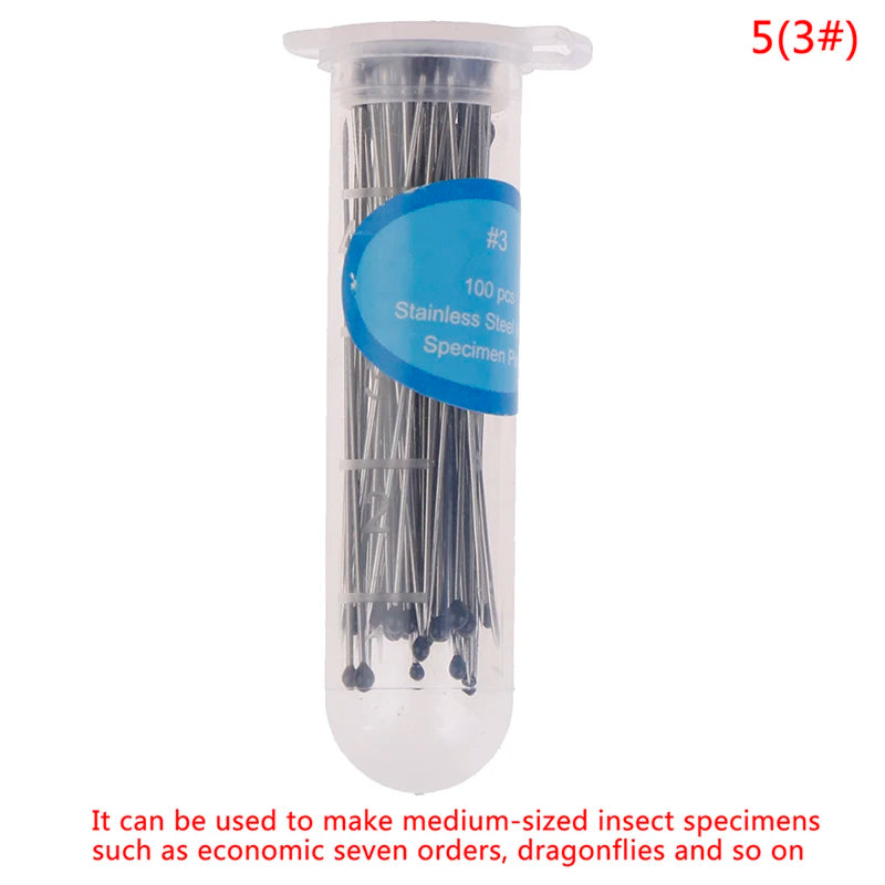 100pcs Stainless Steel Insect Pins Specimen Pins For School Lab Education Wholesale Qme 53