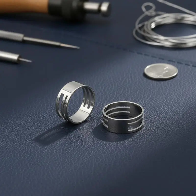 Stainless Steel Jump Ring Open Closing Finger DIY Fashion Jewelry Qme
