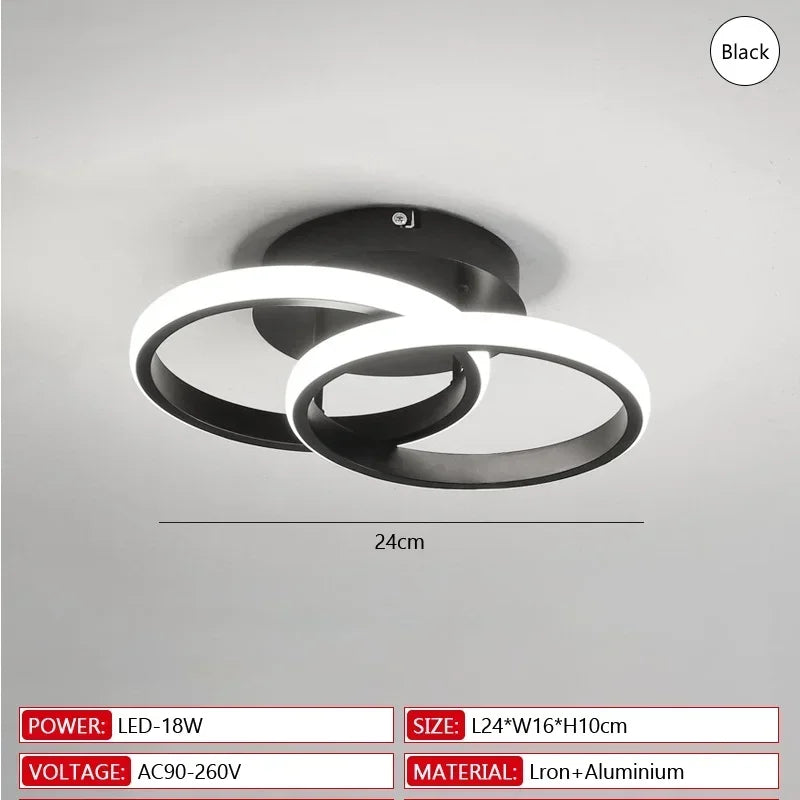 Nordic swallow-tailed Ceiling Light Modern Acrylic White Black Pendant lamp Interior Fancy Lights Decoration LED Lighting Qme A