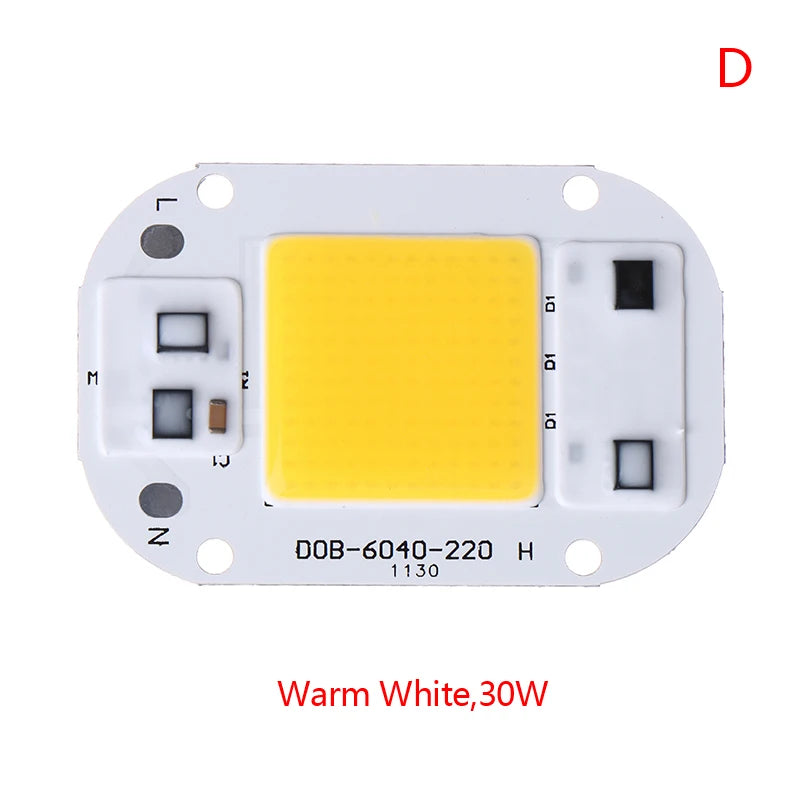 LED Chip 20W 30W 50W AC110 220V Smart COB Lamp Beads Without Driver Qme D