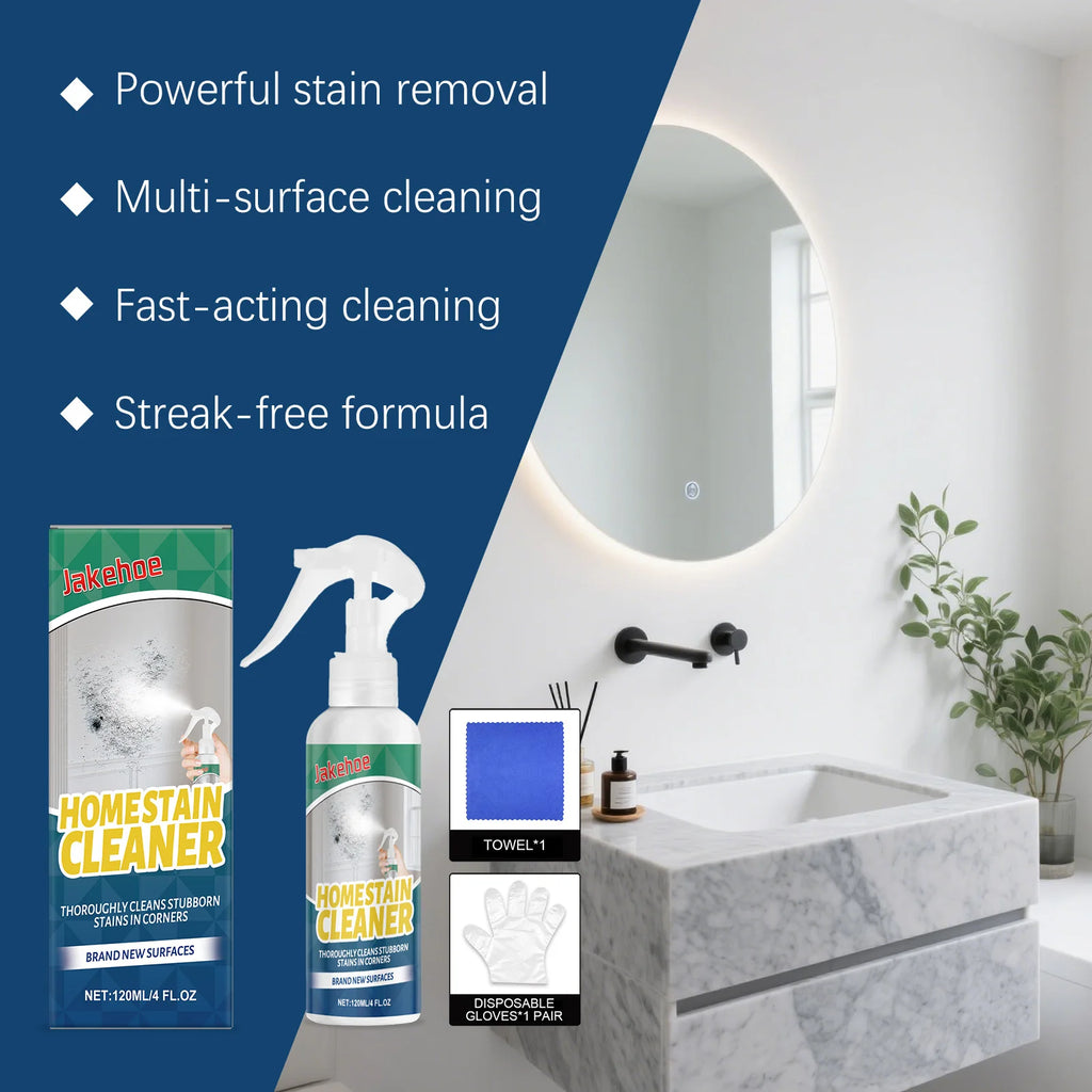 Stubborn Stains Cleaner for Kitchen Powerful Remove Oil Stains Limescale Eliminate Odors No Residue Multipurpose Descaler Spray Qme