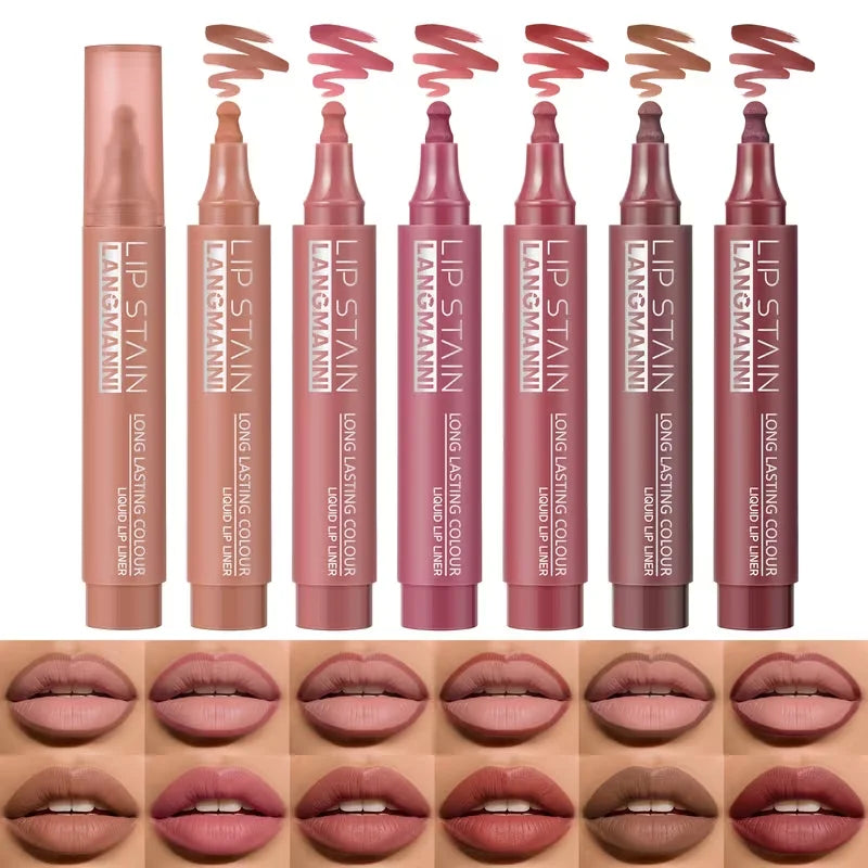 Lip Stain Liquid Liner Marker Pen Long Lasting Waterproof Matte Tint Qme