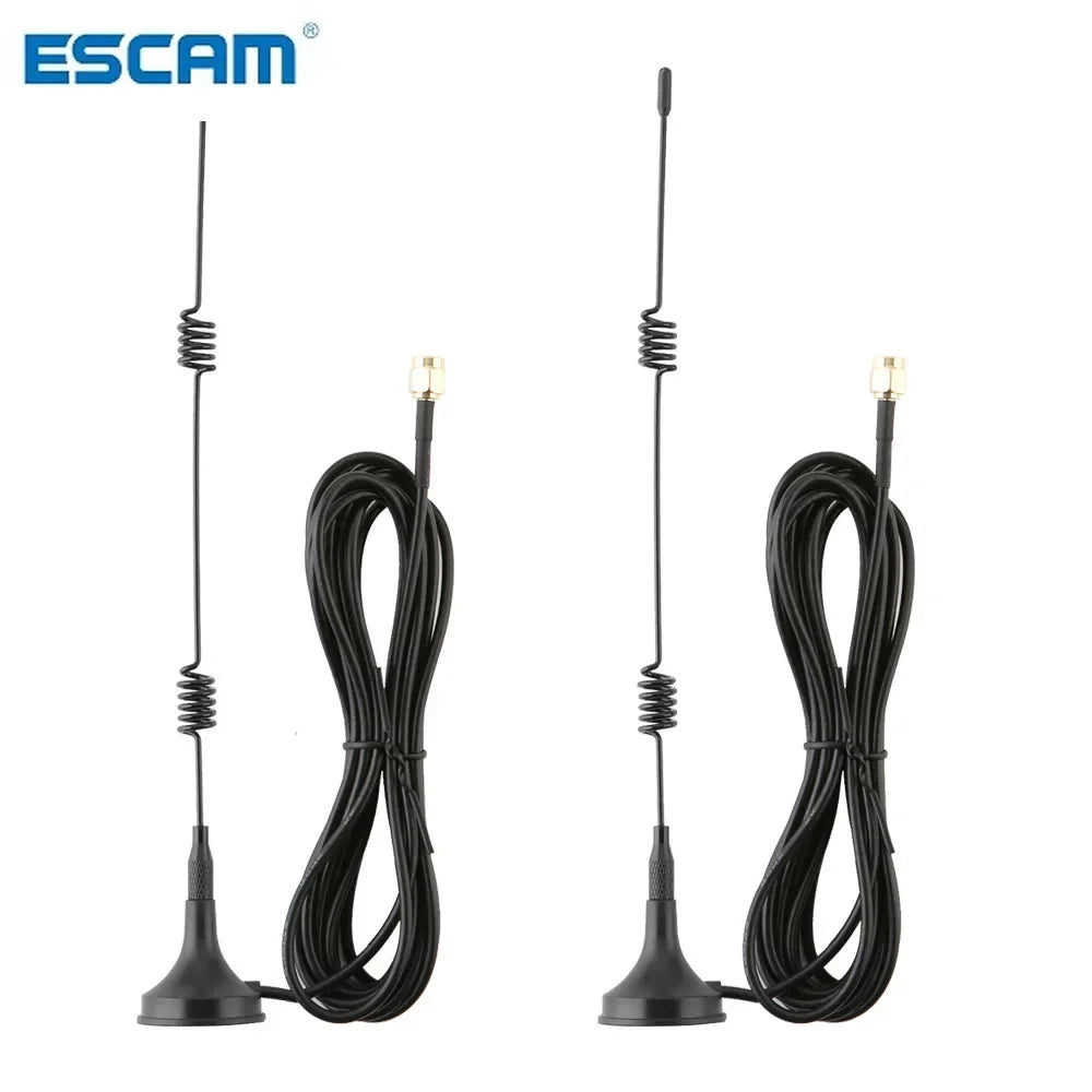 ESCAM 3M 9.8ft 7dBi WIFI Antenna Extension Cable With Magnetic Base Reduce the distance between Cameras And NVR Enhanced Signal Qme Default Title