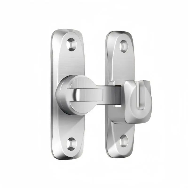 90 180 Degree Flip Door Lock Home Security Sliding Latch Small Gate Qme Silver