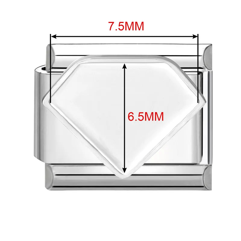 2026 New Stainless Stee Bracelet Italian Charms DIY personalized photo picture frame creation titanium splicing module bracelets Qme Style 15