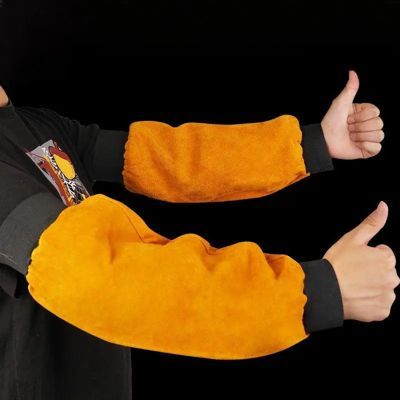 1 Pair Heat Resistant Flame Retardant Arm Protection Industrial Work Qme
