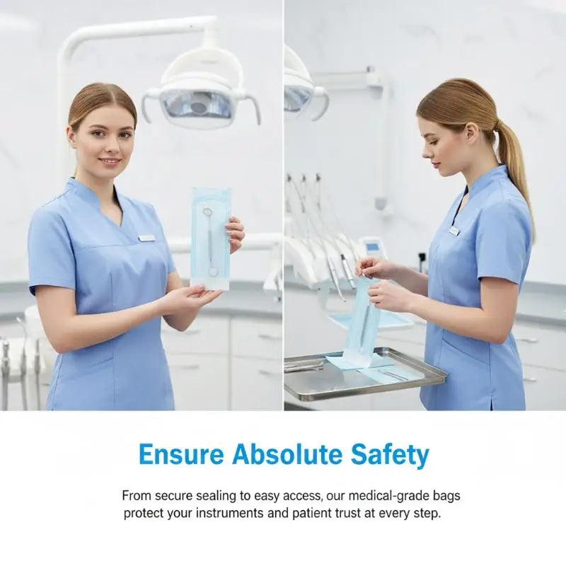 Self-sealing Sterilizer Pouches Bags 4 Disposable Nail Art Qme