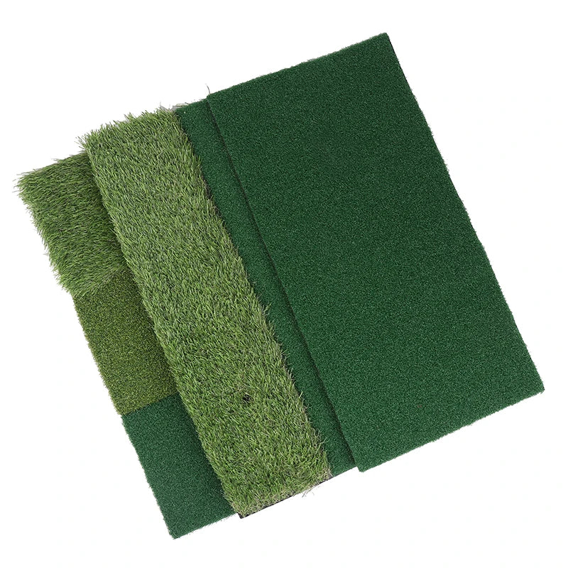 30 Golf Hitting Mat Indoor Outdoor Mini Practice Durable PP Grass Pad Qme