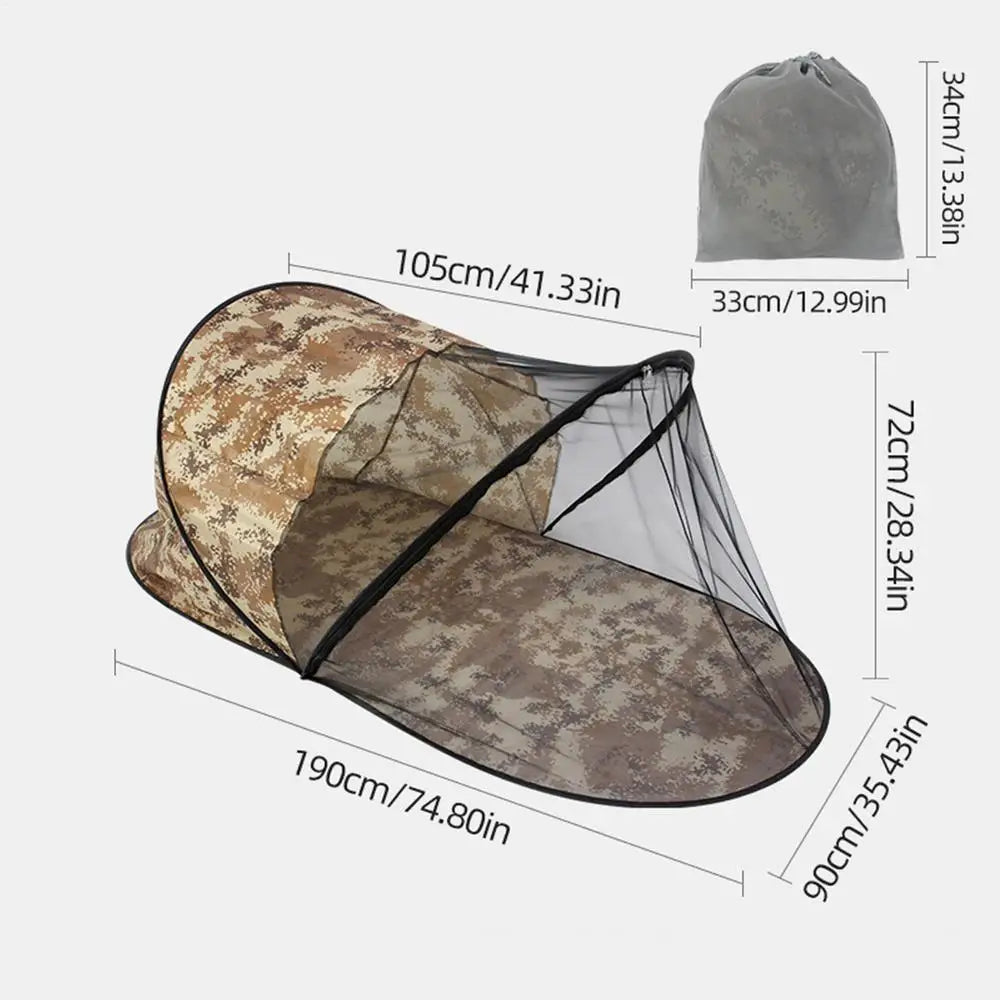 Camping Tent Quick-Opening Portable Breathable Folding Tent Easy Setting Up Protection Net For Indoor Outdoor Garden Yard Qme Red China Mainland