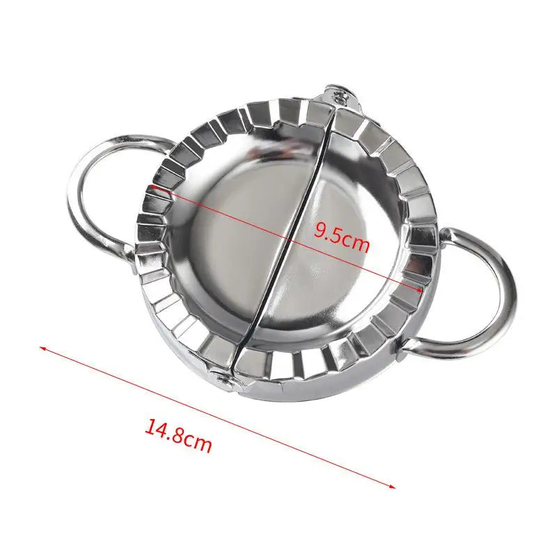 Dumpling Machine Tools Mold Clamp Baking Pastry Kitchen Qme silver L