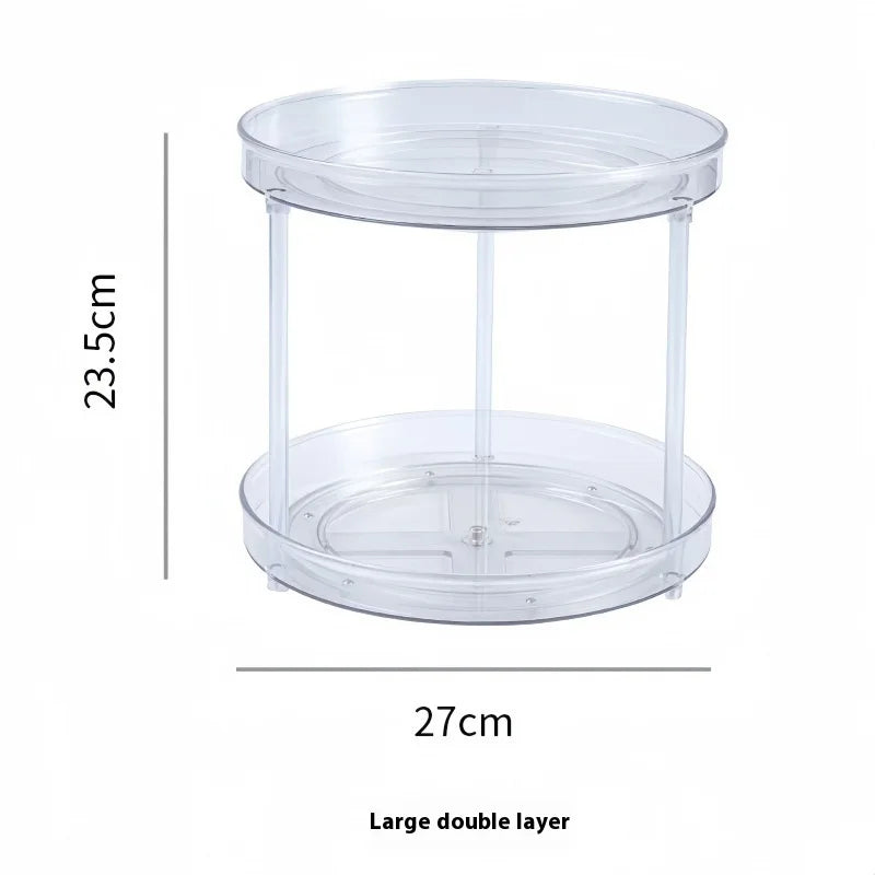 Kitchen Storage Rack Multi-layer Turntable Cosmetic Office Desktop Qme E