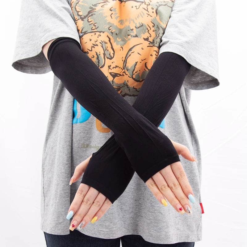 Women Sun Protective Sleeves Long Gloves Breathable Quick Dry Men Qme