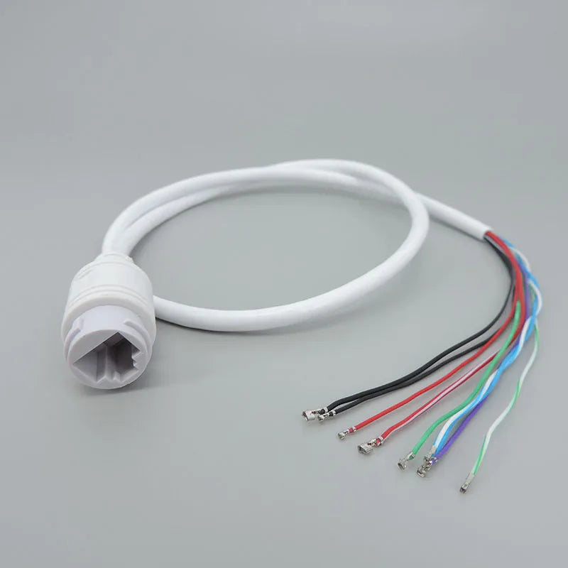 3pcs 15V 9pin RJ45 Network Cable POE Network Port DC female power wire connector cable for IP Camera Monitoring IP Cable w1 Qme