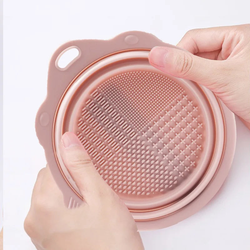 Makeup Brush Cleaner Carpet Cleaning Brushes Silicone Pad Cosmetic Qme